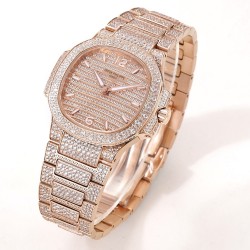 Patek Philippe - Nautilus 7118 35mm Full Diamonds RG/RG Diamonds Dial GRF A324