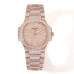 Patek Philippe - Nautilus 7118 35mm Full Diamonds RG/RG Diamonds Dial GRF A324