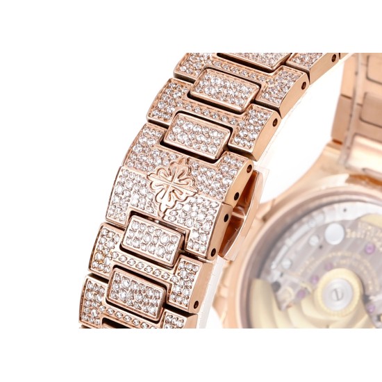 Patek Philippe - Nautilus 7118 35mm Full Diamonds RG/RG Diamonds Dial GRF A324