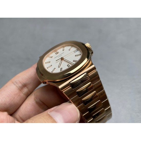 Patek Philippe - Nautilus 5711 40mm RG/RG White/Stk PPF A324 