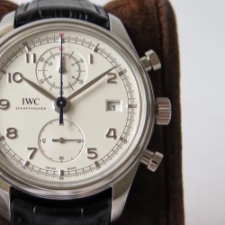 IWC-Da Vinci Chrono Laureus Ed IW393402 SS/LE White Dial YLF Asia 89361