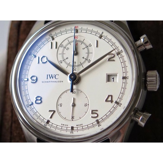 IWC-Da Vinci Chrono Laureus Ed IW393402 SS/LE White Dial YLF Asia 89361