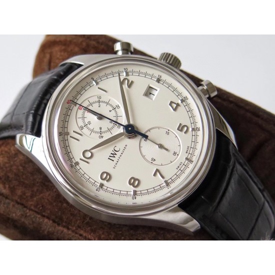IWC-Da Vinci Chrono Laureus Ed IW393402 SS/LE White Dial YLF Asia 89361