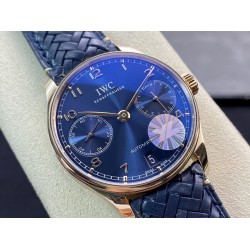 IWC-Portugieser 7 Days 42mm RG/LE Blue Dial YLF  A52010
