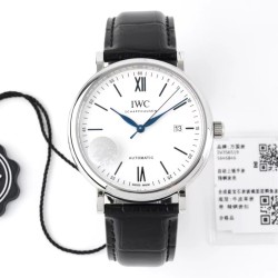 IWC-Portofino Automatic 40mm SS/LE Wht/Blk Stk ZF A9019