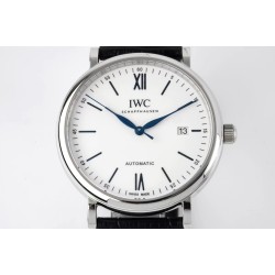 IWC-Portofino Automatic 40mm SS/LE Wht/Blk Stk ZF A9019
