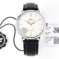 IWC-Portofino Automatic 40mm SS/LE Wht/Blk Stk ZF A9019