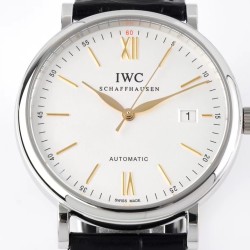 IWC-Portofino Automatic 40mm SS/LE Wht/Blk Stk ZF A9019