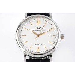 IWC-Portofino Automatic 40mm SS/LE Wht/Blk Stk ZF A9019
