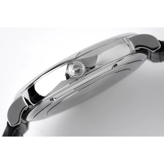 IWC-Portofino Automatic 40mm SS/LE Wht/Blk Stk ZF A9019