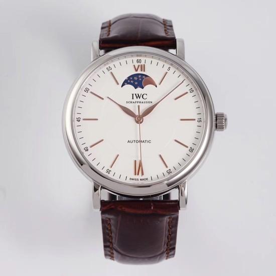 IWC-Portofino Automatic Moonphase White SS/LE 40mm AIF Cal.35800