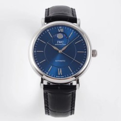 IWC-Portofino Automatic Moonphase White SS/LE 40mm Blue Dial AIF Cal.35800