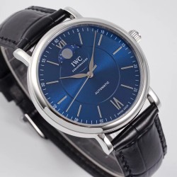 IWC-Portofino Automatic Moonphase White SS/LE 40mm Blue Dial AIF Cal.35800