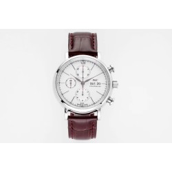IWC-Portofino Chrono IW391007 42mm SS/LE White/SS TWF A7750