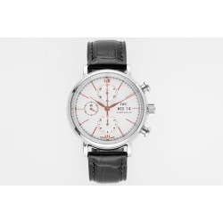 IWC-Portofino Chrono IW391031 42mm SS/LE White/RG TWF A7750