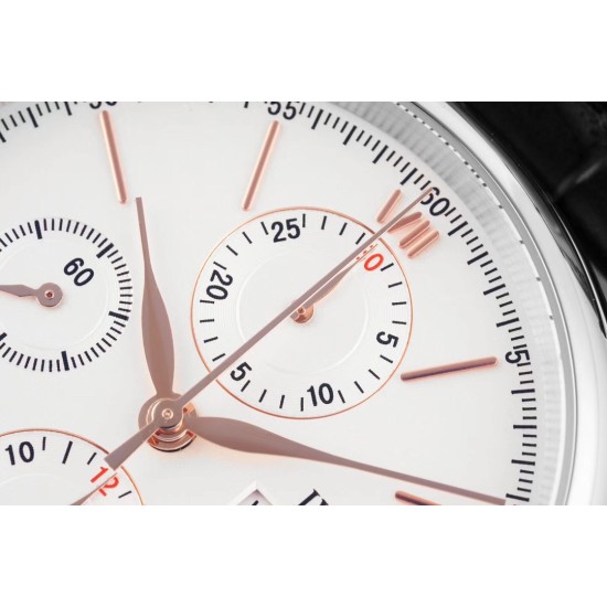 IWC-Portofino Chrono IW391031 42mm SS/LE White/RG TWF A7750