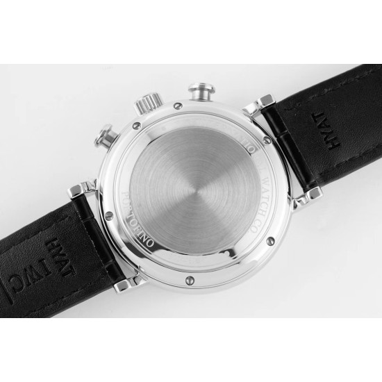 IWC-Portofino Chrono IW391031 42mm SS/LE White/RG TWF A7750