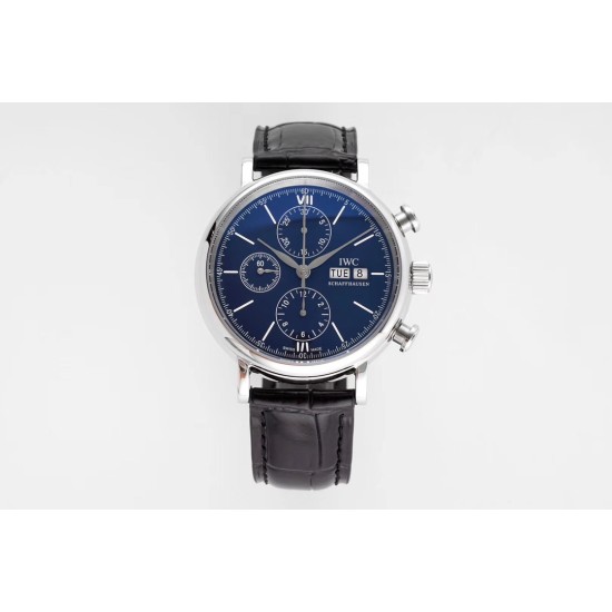 IWC-Portofino Chrono IW391007 42mm SS/LE Blue/SS TWF A7750