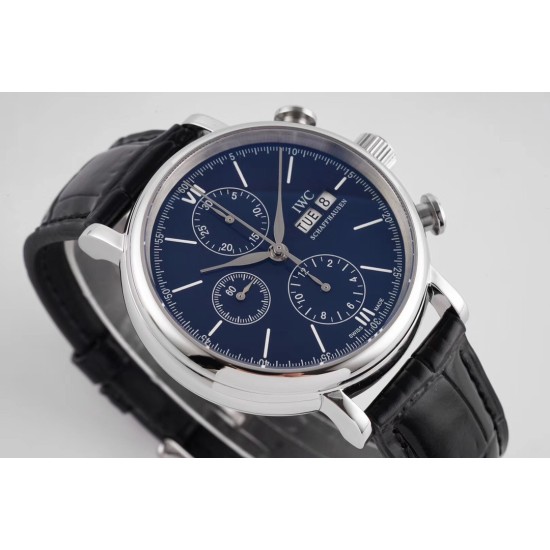 IWC-Portofino Chrono IW391007 42mm SS/LE Blue/SS TWF A7750