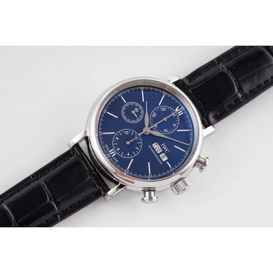 IWC-Portofino Chrono IW391007 42mm SS/LE Blue/SS TWF A7750