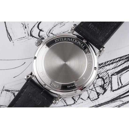 IWC-Portofino 8 Days 40mm SS/LE Black Dial AIF Automatic