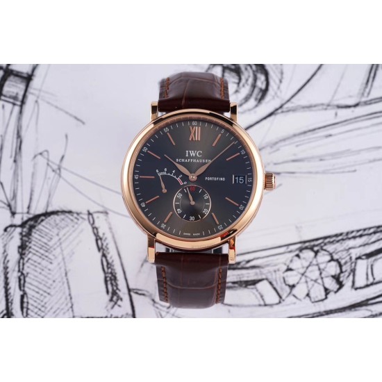 IWC-Portofino 8 Days 40mm RG/LE Brown Dial AIF Automatic