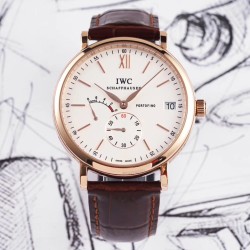IWC-Portofino 8 Days 40mm RG/LE White Dial AIF Automatic