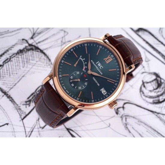 IWC-Portofino 8 Days 40mm RG/LE Green Dial AIF Automatic