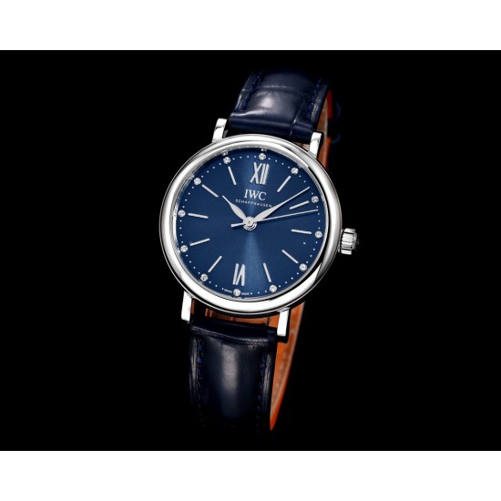 IWC-Portofino Automatic Ladies 34mm SS/LE Blue NRF A2892