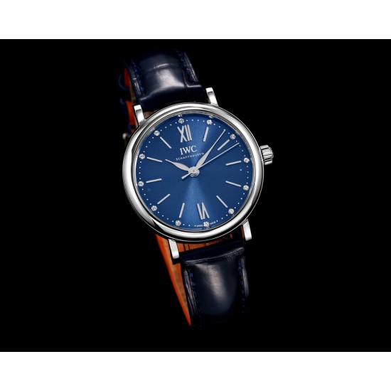 IWC-Portofino Automatic Ladies 34mm SS/LE Blue NRF A2892