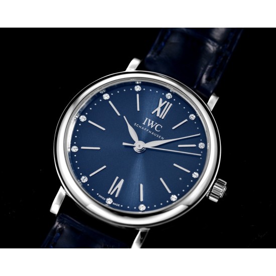 IWC-Portofino Automatic Ladies 34mm SS/LE Blue NRF A2892