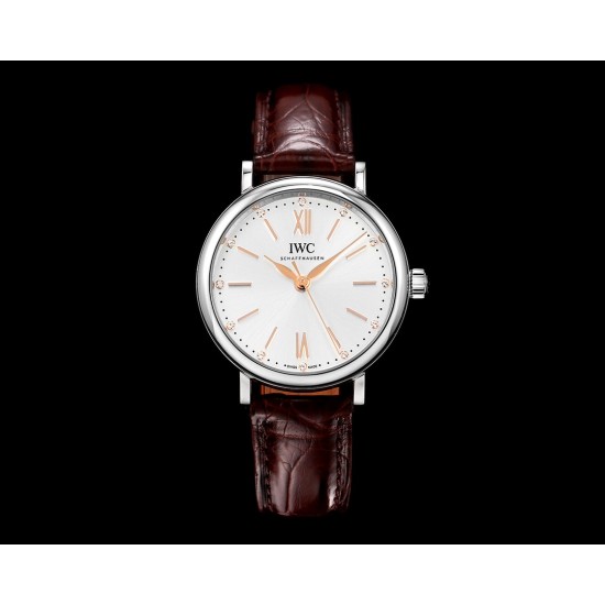 IWC-Portofino Automatic Ladies 34mm SS/LE White NRF A2892