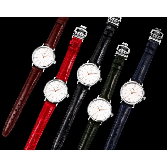 IWC-Portofino Automatic Ladies 34mm SS/LE White NRF A2892