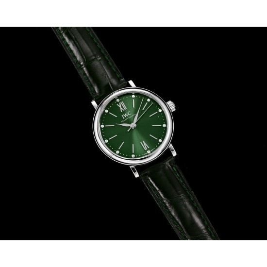 IWC-Portofino Automatic Ladies 34mm SS/LE Green NRF A2892