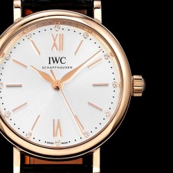 IWC-Portofino Automatic Ladies 34mm RG/LE White NRF A2892