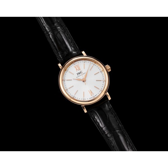 IWC-Portofino Automatic Ladies 34mm RG/LE White NRF A2892