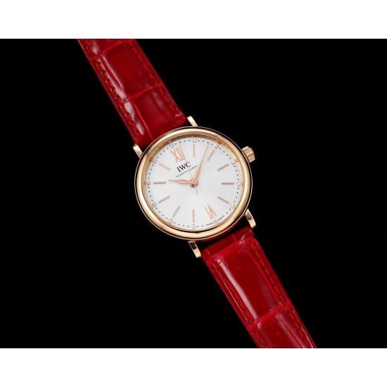 IWC-Portofino Automatic Ladies 34mm RG/LE White NRF A2892