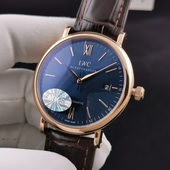 IWC-Portofino 40mm RG/LE Blue Dial MKS MY9015