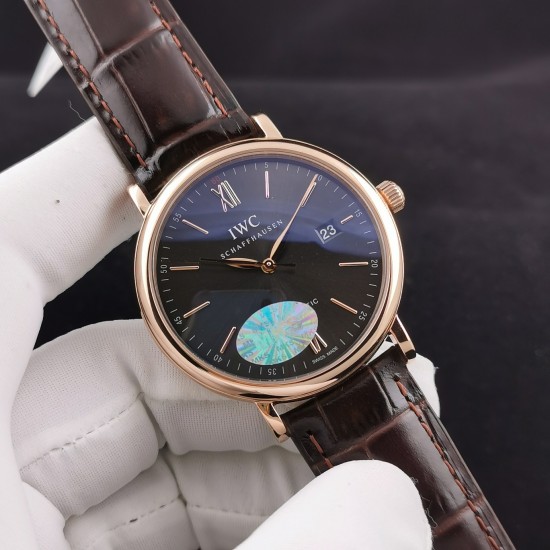 IWC-Portofino 40mm RG/LE Black Dial MKS MY9015