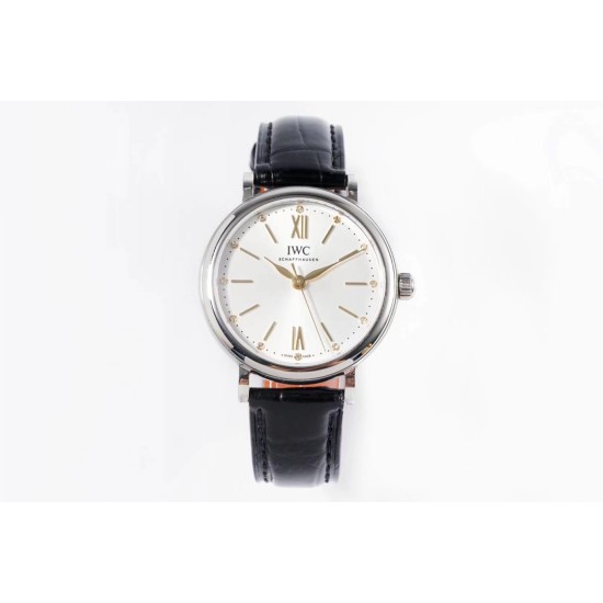 IWC-Portofino Automatic Ladies 34mm SS/LE White TBF MY9015