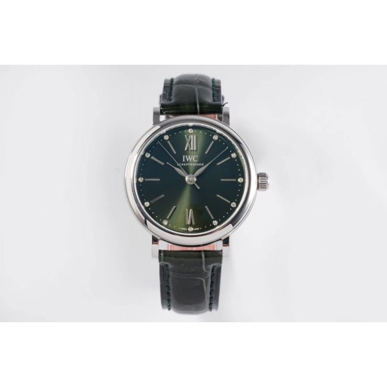 IWC-Portofino Automatic Ladies 34mm SS/LE Green Dial TBF MY9015