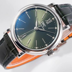 IWC-Portofino Automatic Ladies 34mm SS/LE Green Dial TBF MY9015