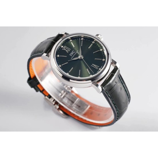 IWC-Portofino Automatic Ladies 34mm SS/LE Green Dial TBF MY9015