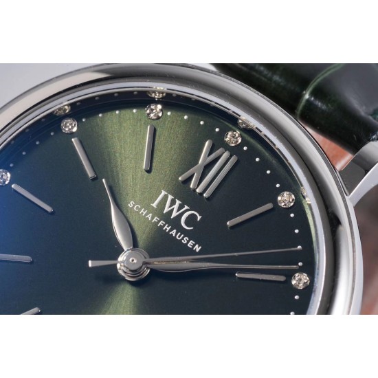 IWC-Portofino Automatic Ladies 34mm SS/LE Green Dial TBF MY9015
