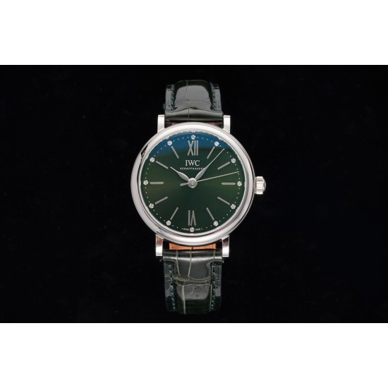 IWC-Portofino Automatic Ladies 34mm SS/LE Green Dial TBF MY9015