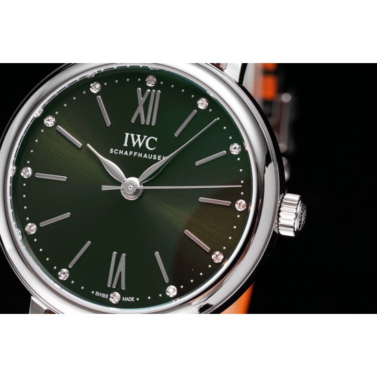 IWC-Portofino Automatic Ladies 34mm SS/LE Green Dial TBF MY9015