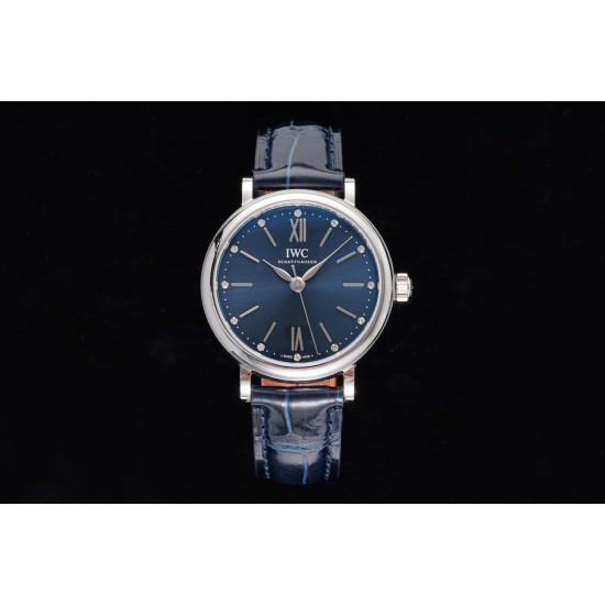 IWC-Portofino Automatic Ladies 34mm SS/LE Blue Dial TBF MY9015