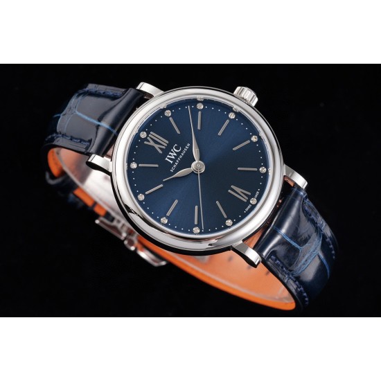 IWC-Portofino Automatic Ladies 34mm SS/LE Blue Dial TBF MY9015