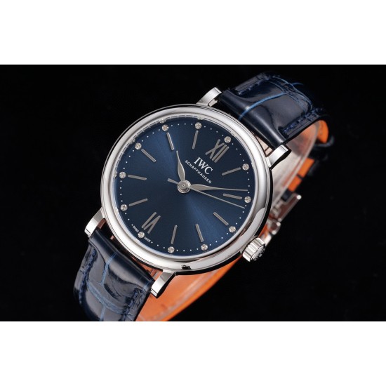 IWC-Portofino Automatic Ladies 34mm SS/LE Blue Dial TBF MY9015