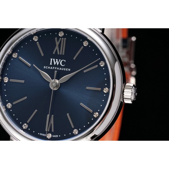 IWC-Portofino Automatic Ladies 34mm SS/LE Blue Dial TBF MY9015